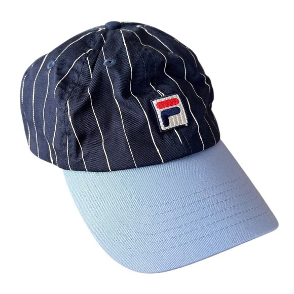 FILA x Bandier Womens Stripe Baseball‎ Cap Navy One Size Streetwear Blokette main image 7